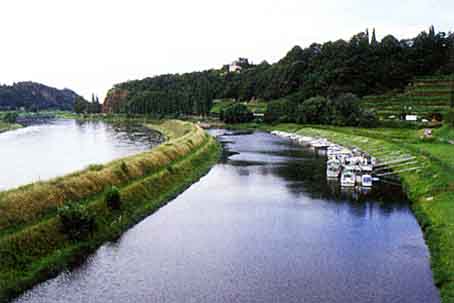 Winterhafen von Meißen